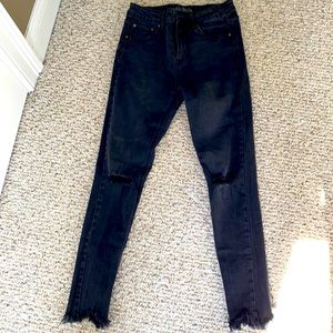Wild fable, high wasted, ripped, skinny jeans